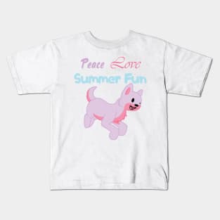 Peace Love and Summer Fun Kids T-Shirt